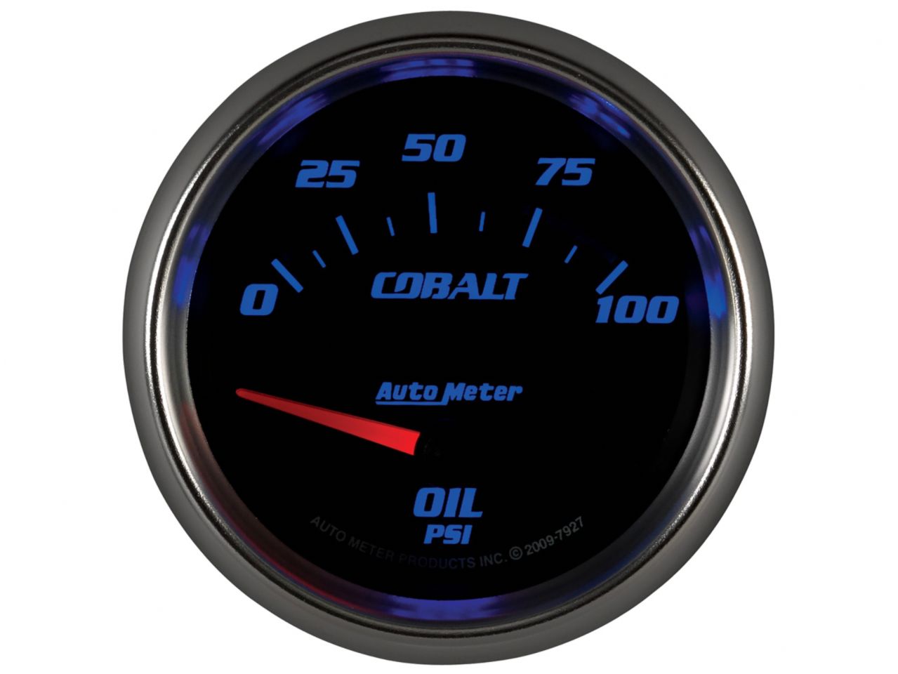 Autometer Gauge, Oil Pressure, 2 5/8", 100 Psi, Electric, Cobalt