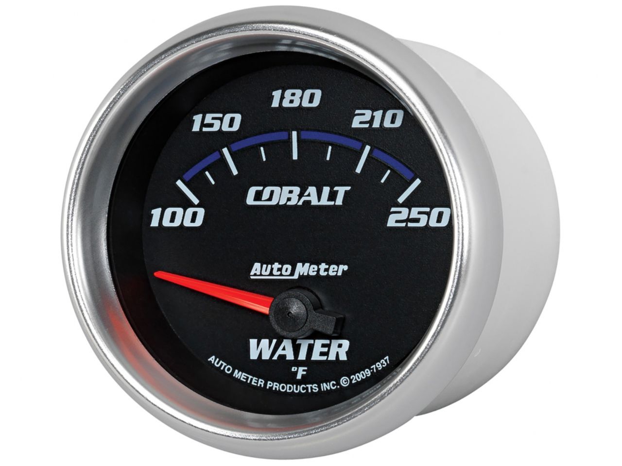 Autometer Gauge, Water Temp, 2 5/8", 100-250 deg. F, Electric, Cobalt