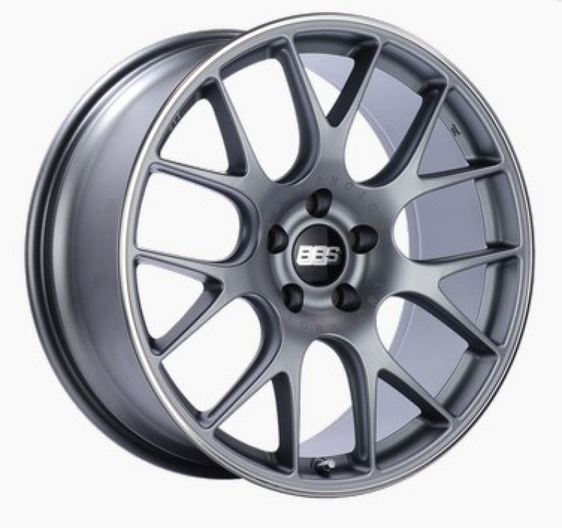 BBS CH-R 19x8.5 5x112 ET48 Satin Titanium Polished Rim Protector Wheel -82mm PFS/Clip Required CH127TIPO