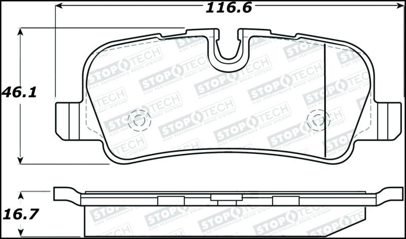 StopTech Street Brake Pads 308.10990 Main Image