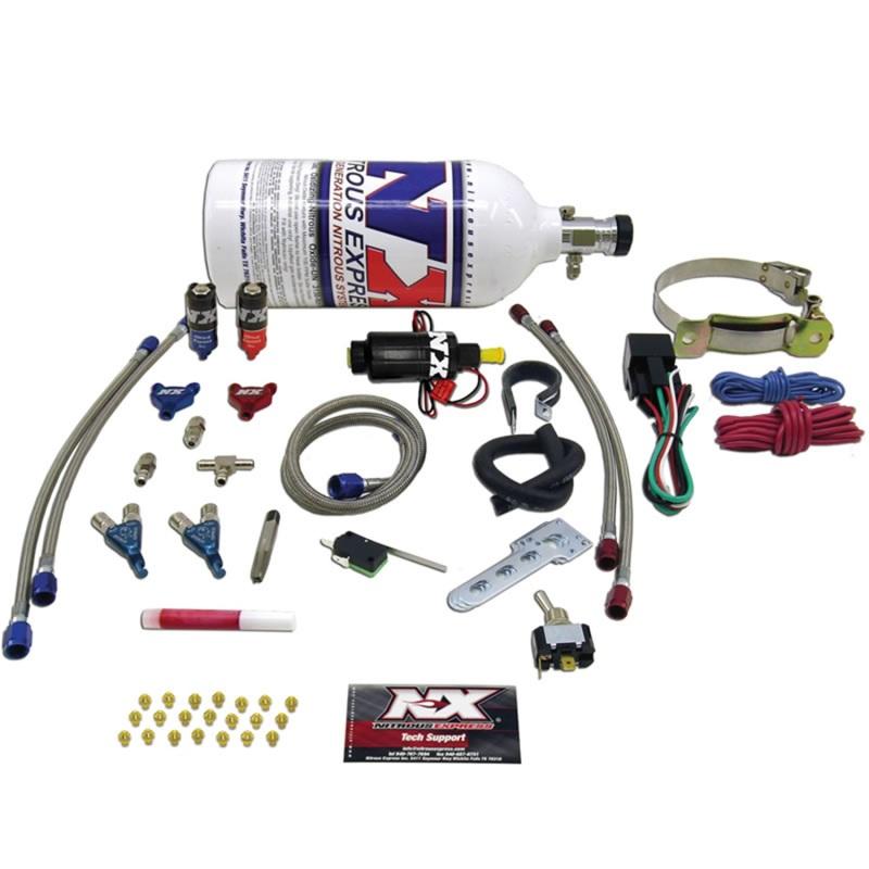 Nitrous Express 2 Cyl Piranha Nitrous Kit w/2.5lb Bottle 60002EFIP Main Image