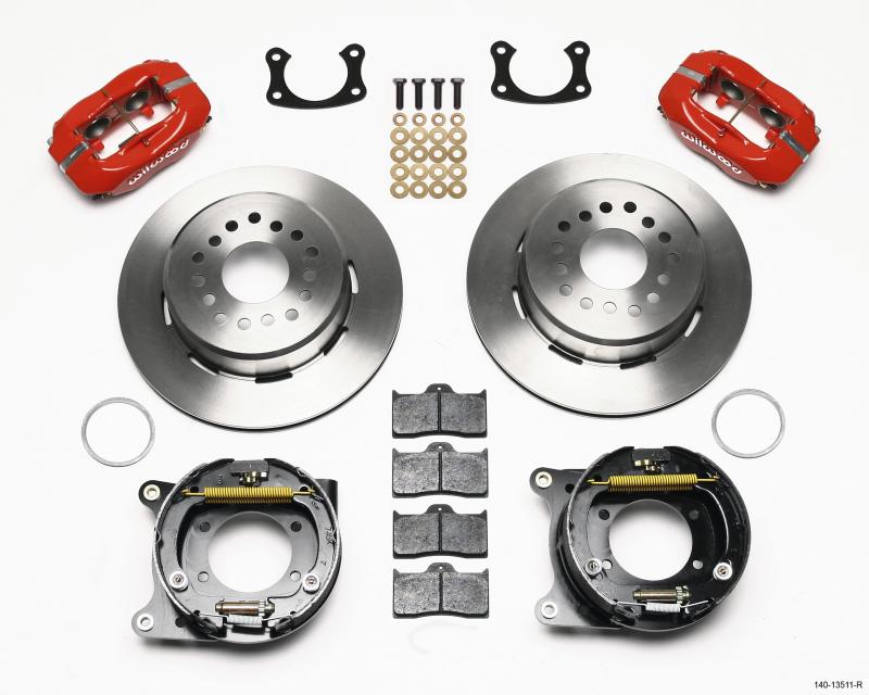 Wilwood Forged Dynalite P/S Park Brake Kit Red BOP Axle 2.75in Bearing 2.75 Offset 140-13511-R Main Image