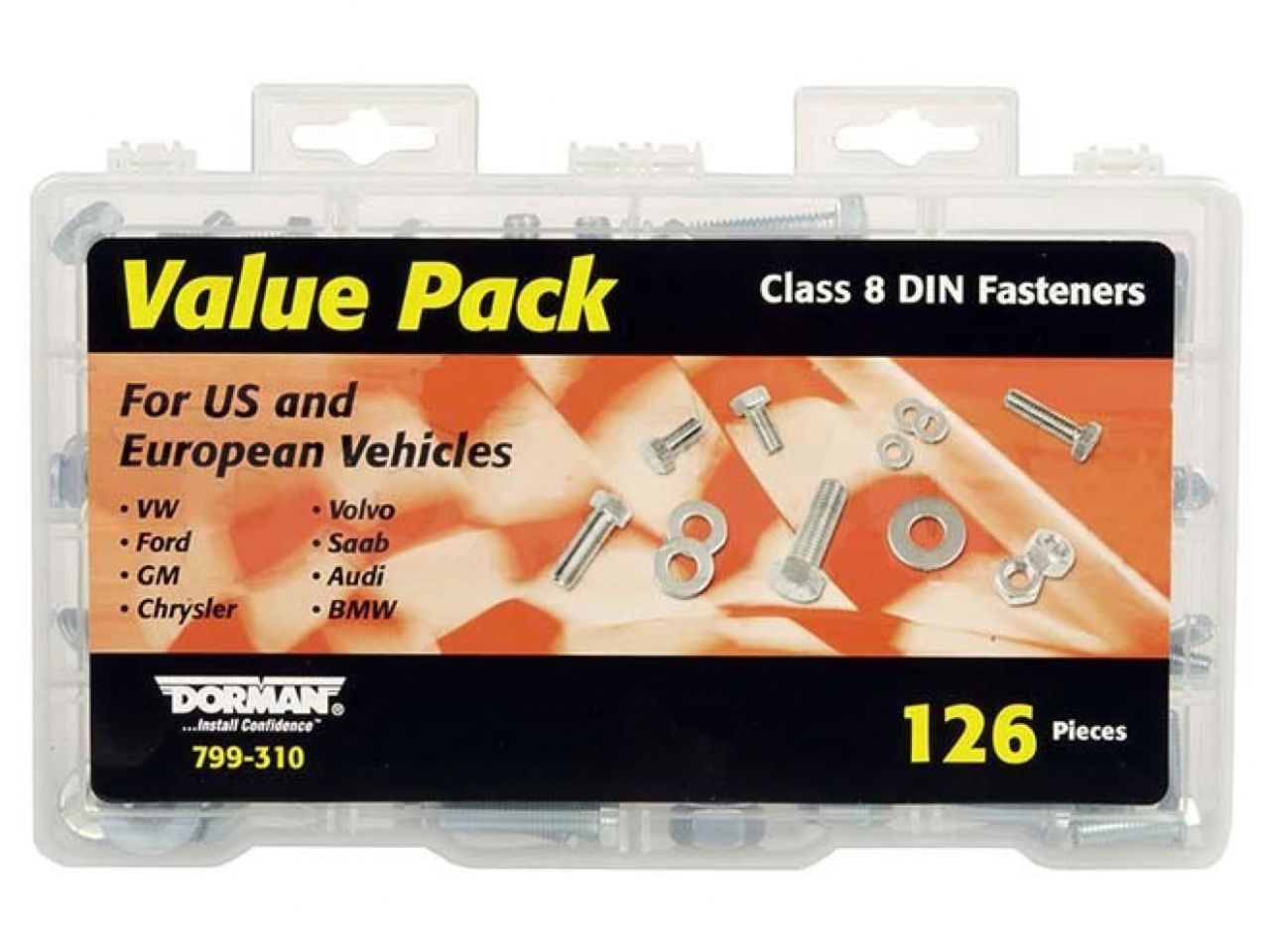 Dorman Metric Class 8 DIN Hardware Value Pack