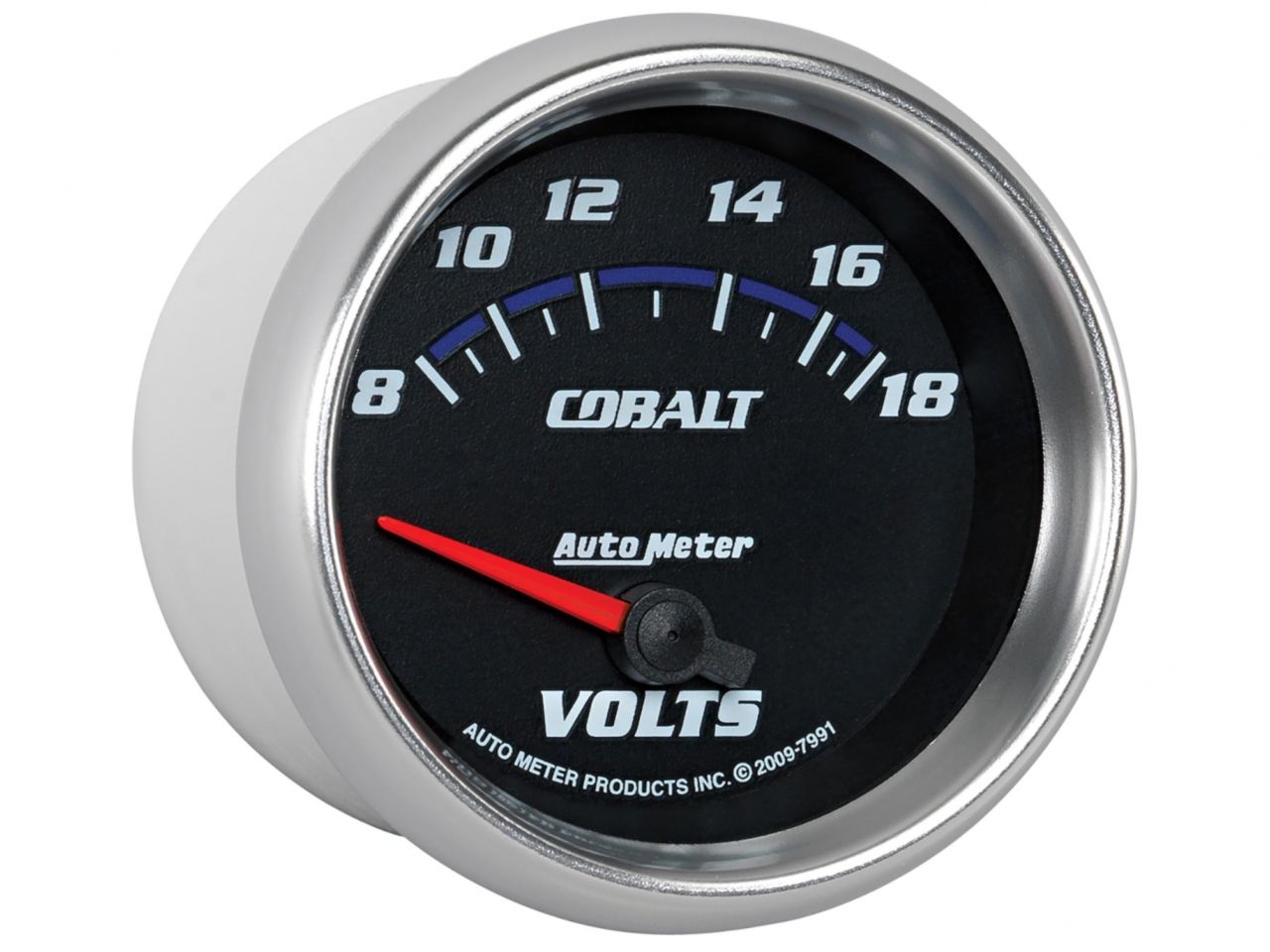 Autometer Gauge, Voltmeter, 2 5/8", 18V, Electric, Cobalt