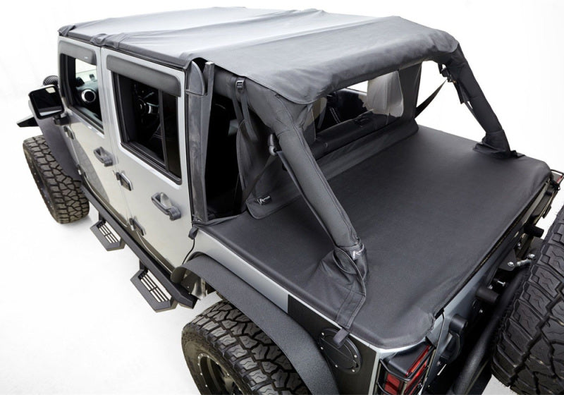 Rampage 2007-2018 Jeep Wrangler(JK) Unlimited 4-Door Tonneau Cover - Black Diamond 731035