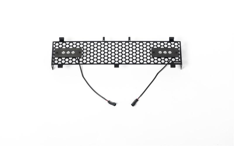 Putco 11-16 Ford SuperDuty - SS Black Punch Design w/ Qty 2 - 6in Light bars Bumper Grille Inserts 88165L-2 Main Image