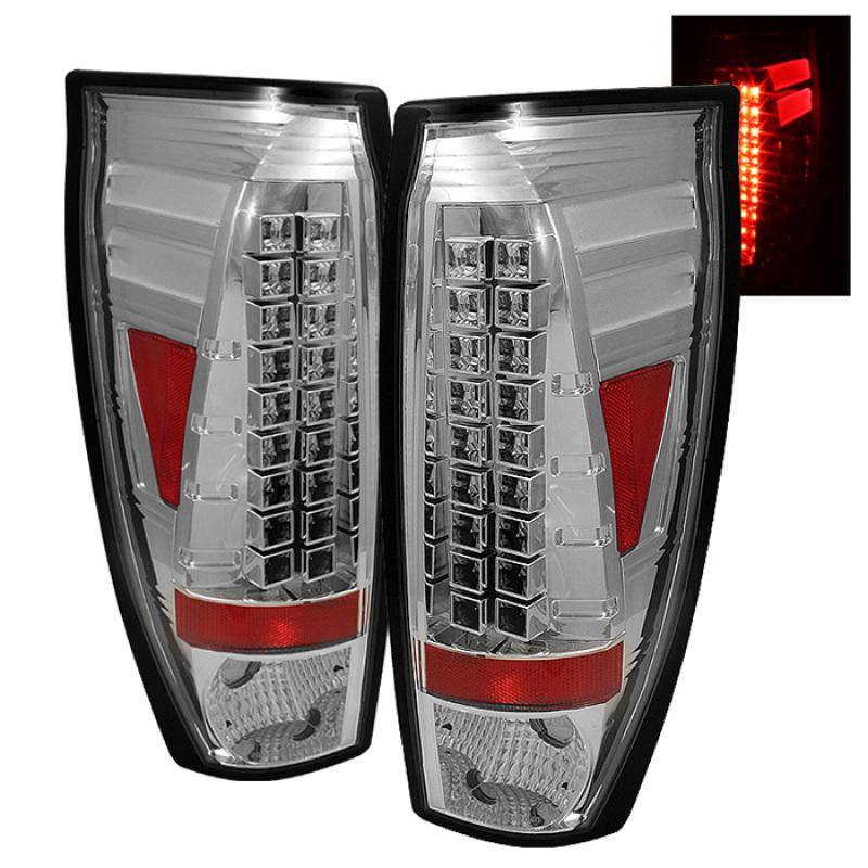 Spyder Chevy Avalanche 02-06 LED Tail Lights Chrome ALT-YD-CAV02-LED-C 5001078 Main Image