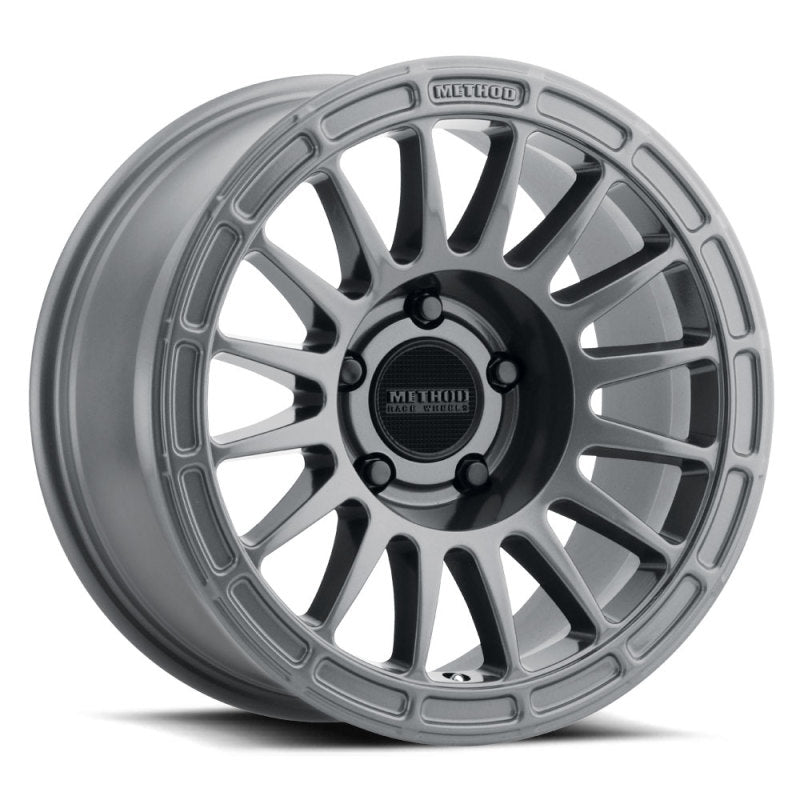 Method MR314 17x7.5 +25mm Offset 5x120 70.1mm CB Gloss Titanium Wheel MR31477552825