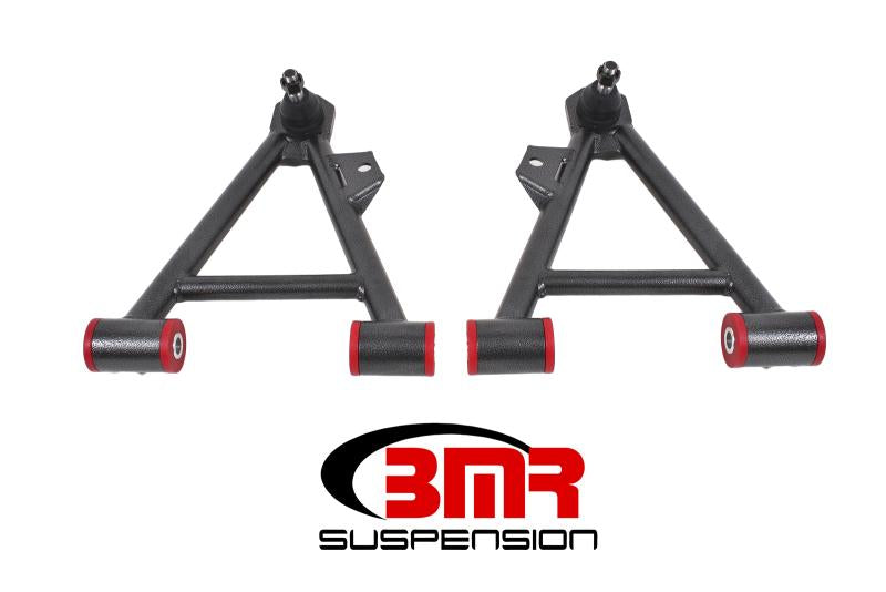 BMR 94-04 Mustang Lower Non-Adj. A-Arms (Coilover Only) w/ STD. Ball Joint (Poly) - Black Hammertone AA041H Main Image