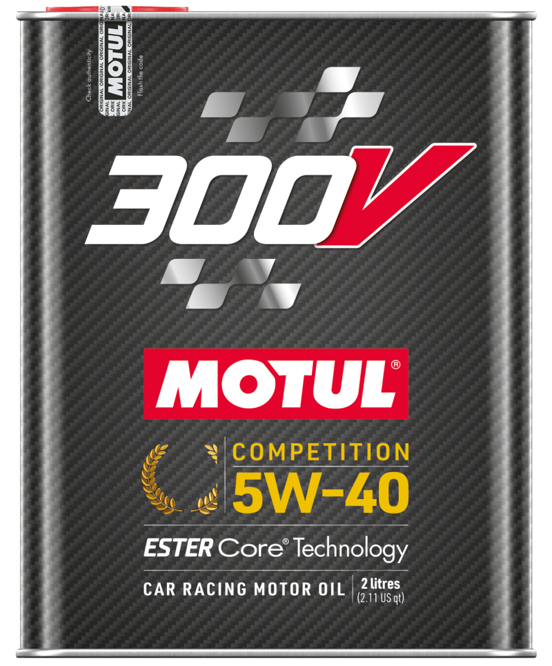 Motul 2L Synthetic-ester Racing Oil 300V COMPETITION 5W40 10x2L 110817