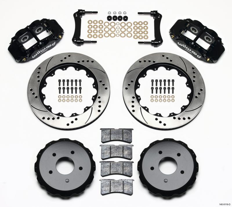 Wilwood Narrow Superlite 4R Rear Kit 14.00in Drilled 97-04 Corvette C5/Z06 05-13 C6 140-9119-D Main Image