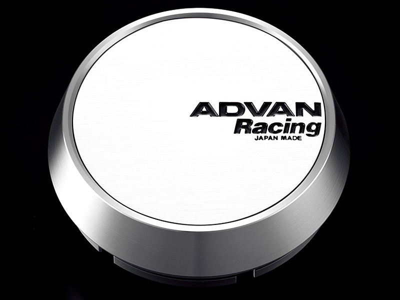 Advan 73mm Middle Centercap - White/Silver Alumite V2387