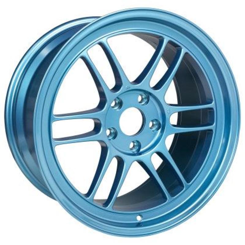 Enkei RPF1 18x9.5 5x114.3 15mm Offset 73mm Bore Emerald Blue Wheel 3798956515EB