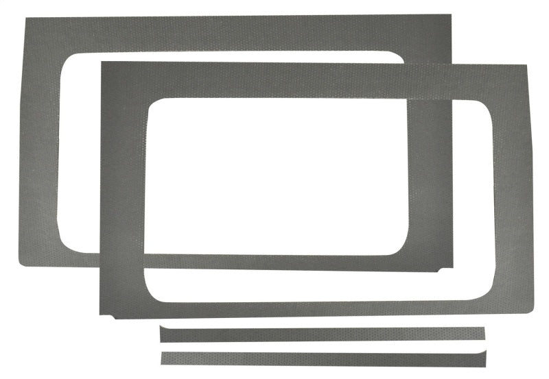 DEI 2018-Up Jeep Wrangler JL 4-Door Leather Look Rear Side Window Trim Kit 4-pc - Gray 50176