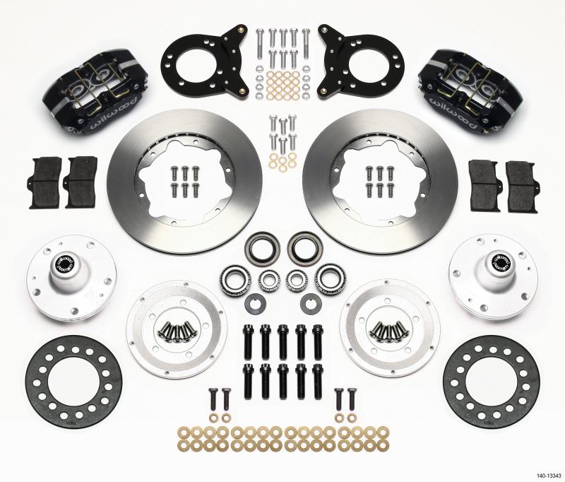 Wilwood Dynapro Dust-Boot Front Kit 11.00in 1965-1969 Mustang Disc & Drum Spindle 140-13343 Main Image