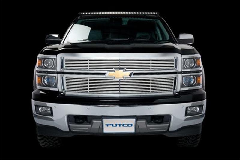 Putco 14-15 Chevy Silv LD - (Fits Grill w/ Z71 Emblem) - Liquid Grille Direct Replacement Insert 91152 Main Image