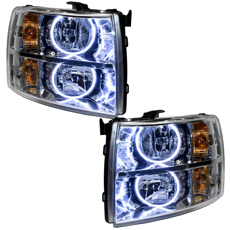 ORACLE Lighting Oracle 07-13 Chevrolet Silverado SMD HL - Round Style - White 7007-001