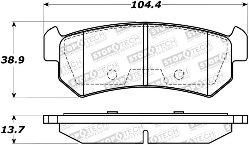 StopTech Street Brake Pads 308.10360 Main Image