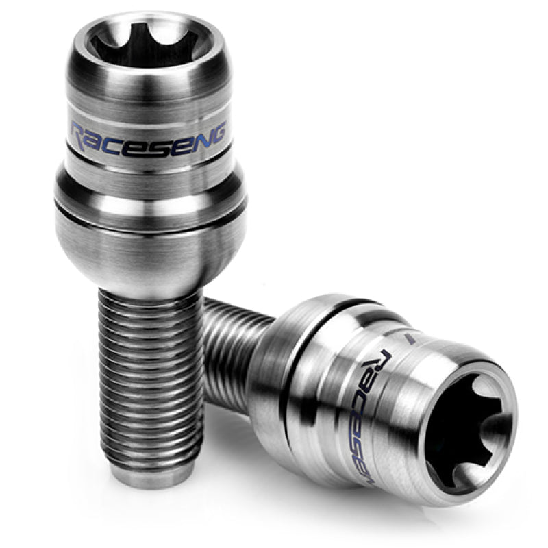 Raceseng TLR-1 Titanium Lug Bolt Set - M14x1.5mm / R14 Floating Seat - Brushed 01033BRS10-01033BRS10-103104S20