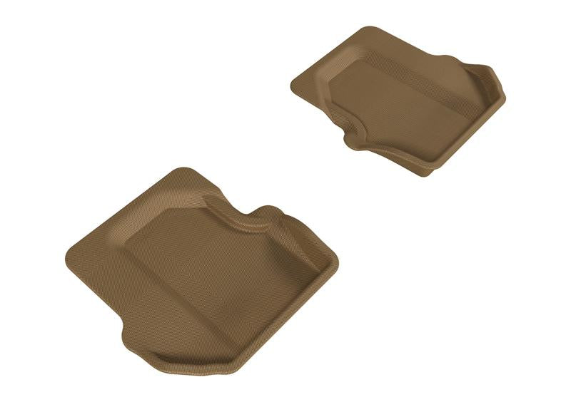 3D MAXpider 2005-2012 Porsche 911 997 Kagu 2nd Row Floormats - Tan L1PO01121502 Main Image