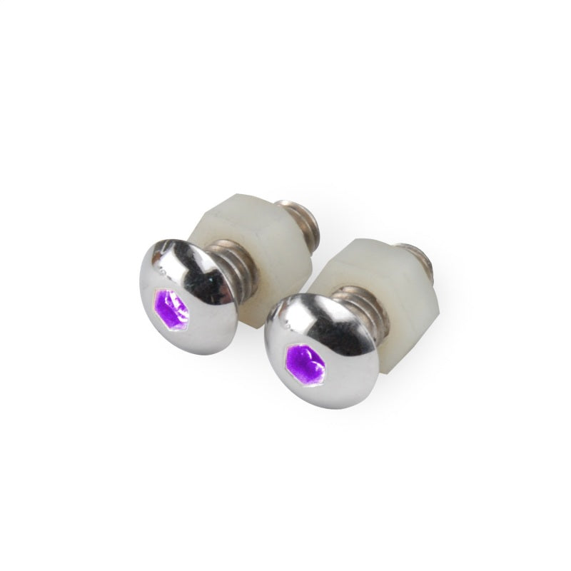 DEI LED Lighted Button Head Bolts Universal Accent Lighting - 2-pack - Purple 30308