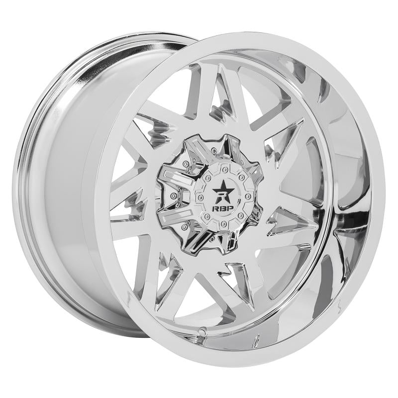 RBP 71R Avenger 20x10 5x150 BP / 4.5 BS -25mm Offset 110mm CB (Hub Centric) Chrome Wheel 71R-2010-50-25C Main Image