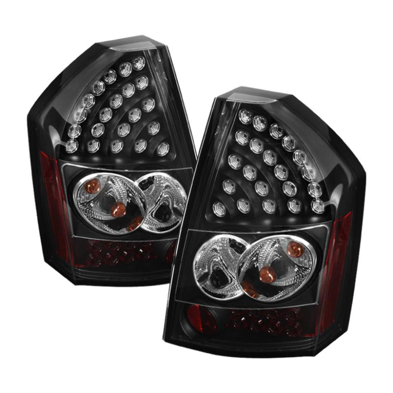 Spyder Chrysler 300C 08-10 LED Tail Lights Black ALT-YD-C308-LED-BK 5034373 Main Image