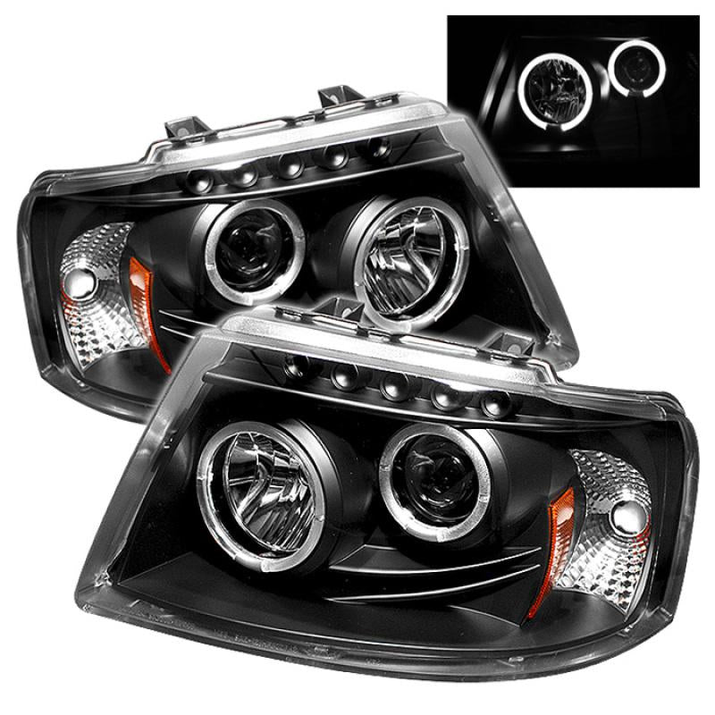 Spyder Ford Expedition 03-06 Projector Headlights LED Halo LED Blk (Not Included) PRO-YD-FE03-HL-BK 5010117 Main Image