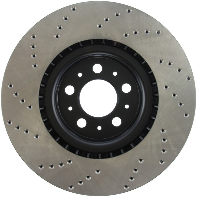 StopTech Sport Cryo Cross Drilled Brake Rotor; Front Left