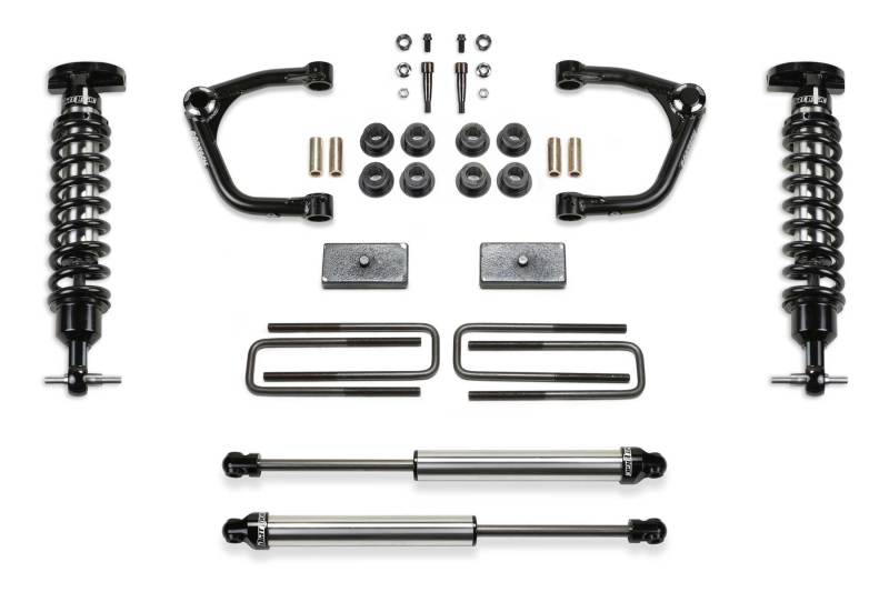 Fabtech 19-20 GM C/K1500 2WD/4WD Diesel 3in UCA System w/DL 2.5 Coilovers & Rear DL 2.25 Shocks K1167DL