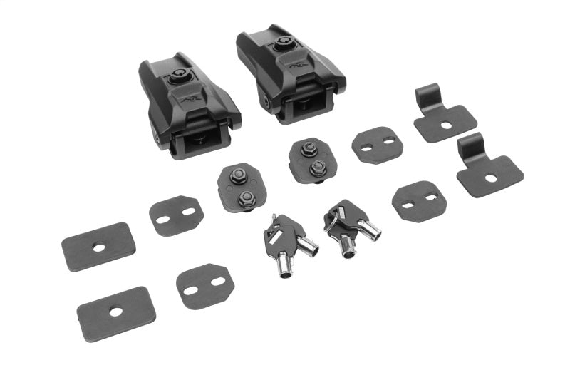 Rugged Ridge Locking Hood Catch Kit 07-18 Jeep Wrangler JKU / 18-22 Wrangler JL 11210.32