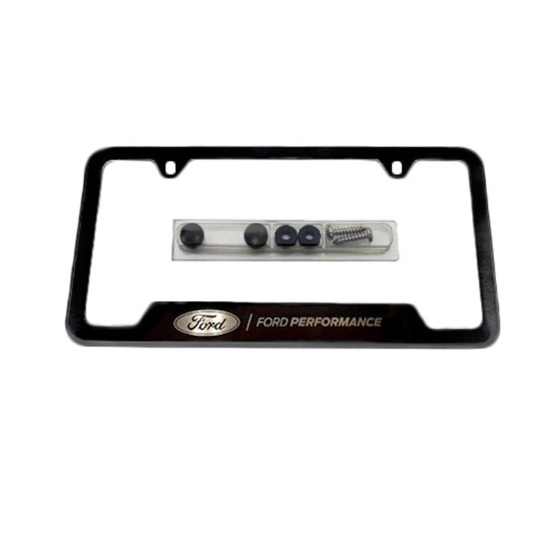 Ford Racing Stainless Steel Ford Performance License Plate Frame - Black M-1828-SS304BK