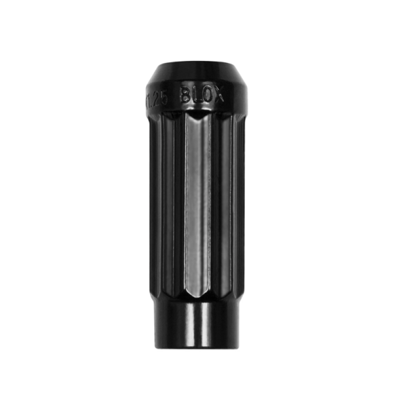 BLOX Racing 12-Sided P17 Tuner Lug Nut 12x1.5 - Black Steel - Single Piece BXAC-00140-BK