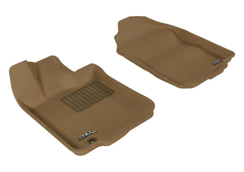 3D MAXpider 2006-2012 Ford Fusion Kagu 1st Row Floormat - Tan L1FR01311502 Main Image