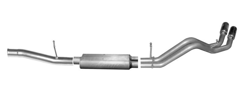 Gibson 15-18 Chevrolet Silverado 1500 LS 5.3L 3in/2.25in Cat-Back Dual Sport Exhaust - Aluminized 5663 Main Image