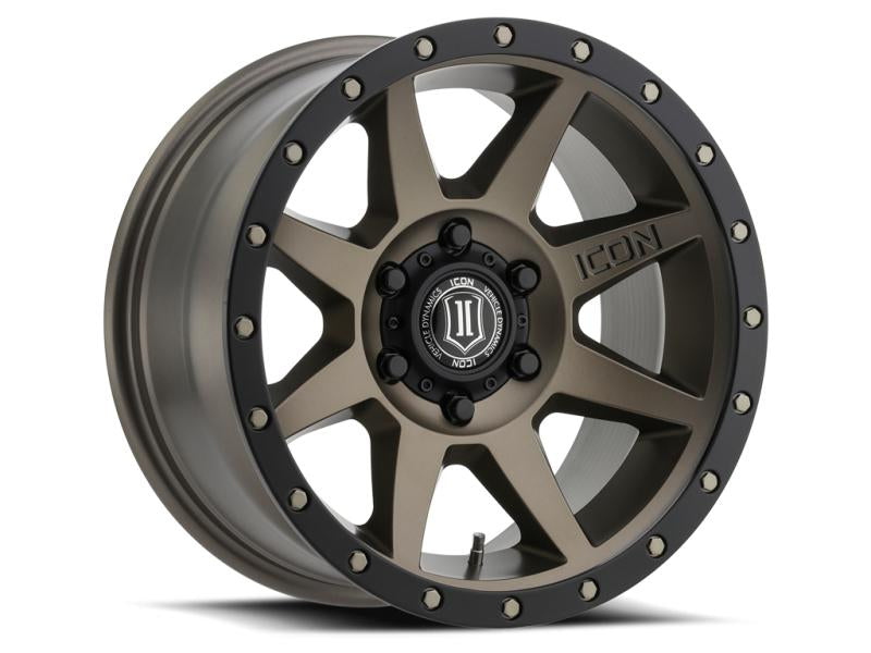 ICON Rebound 18x9 5x5 -12mm Offset 4.5in BS 71.5mm Bore Bronze Wheel 1818907345BR Main Image