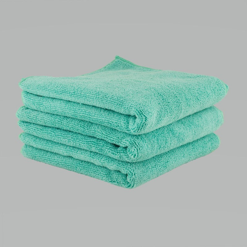 Chemical Guys Workhorse Professional Microfiber Towel (Exterior)- 24in x 16in - Green - 3 Pack (P16) MIC36403