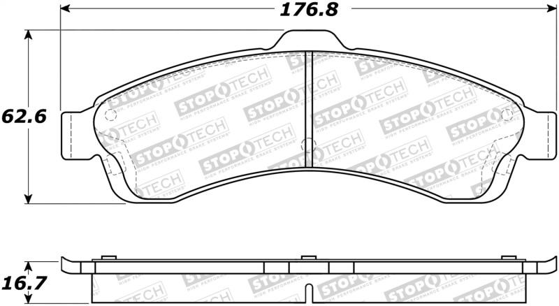 StopTech Street Brake Pads 308.08820 Main Image