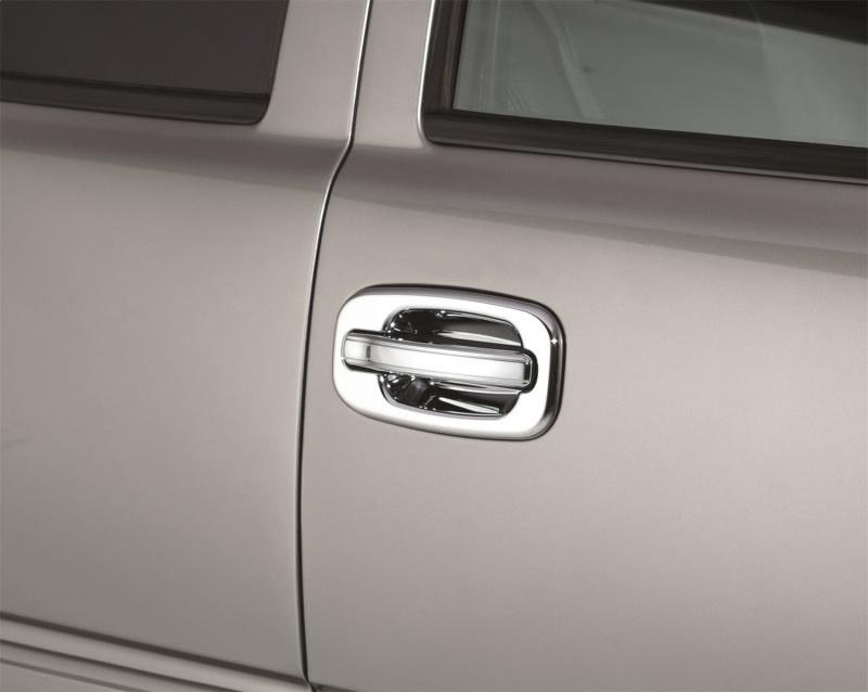 AVS 99-06 Chevy Tahoe (w/o Passenger Keyhole) Door Handle Covers (4 Door) 8pc Set - Chrome 685206 Main Image