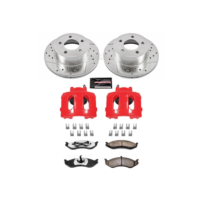 PowerStop PSB Z36 Truck & Tow Kit w/Cals Brakes, Rotors & Pads Brake Kits - Performance D&S main image