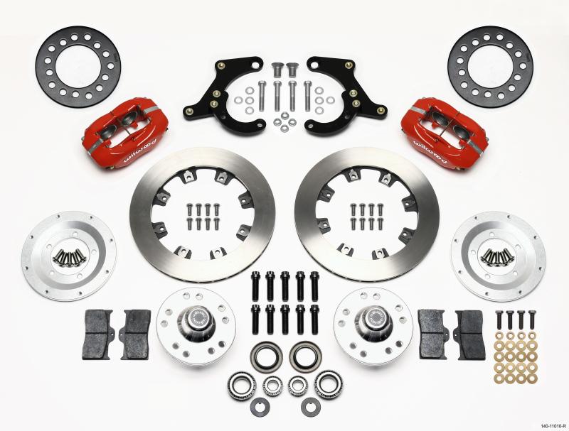 Wilwood Forged Dynalite Front Kit 11.75in Red 55-57 Chevy 140-11010-R Main Image