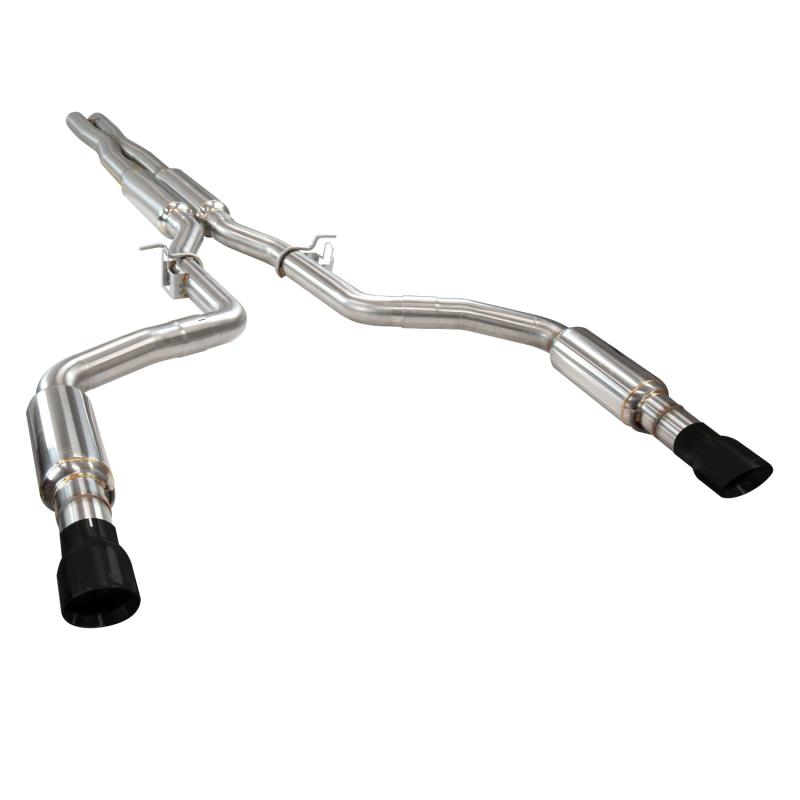 Kooks 2015+ Dodge Charger 3in OEM Style Cat-Back Exhaust w/ 4in Black Slash Cut Tips 31524210 Main Image