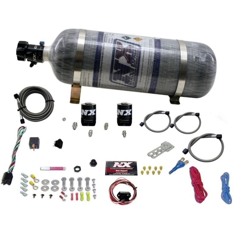 Nitrous Express Universal Fly By Wire Single Nozzle Nitrous Kit w/12lb Composite (Incl TPS Switch) 20919-12 Main Image