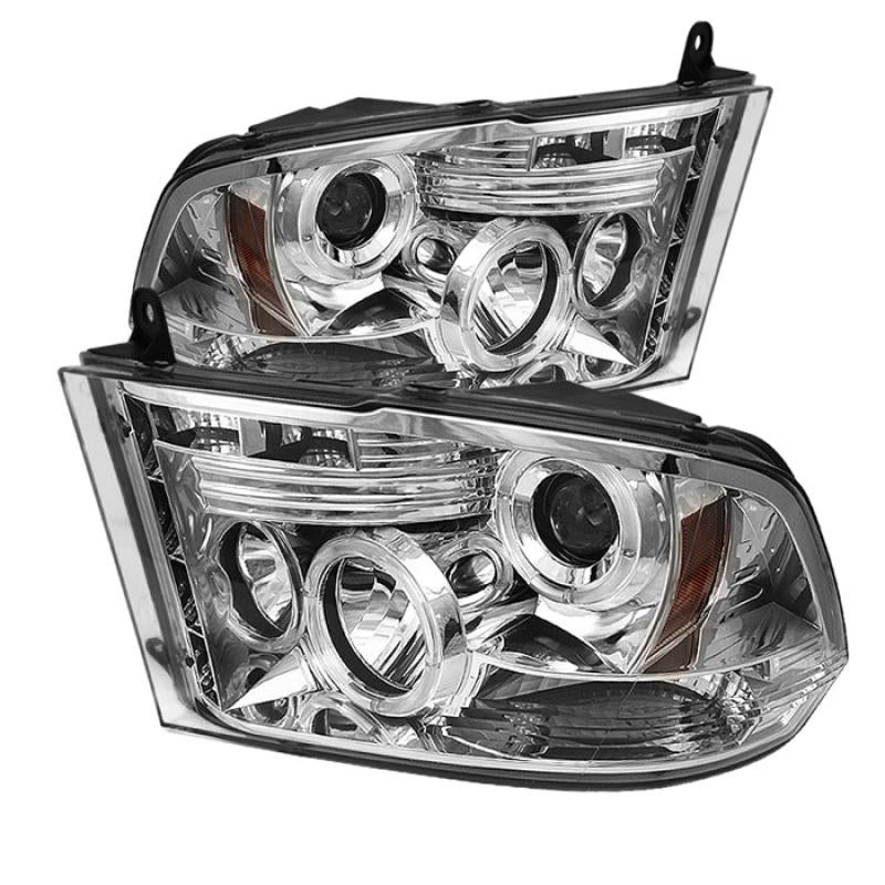 Spyder Dodge Ram 1500 09-14 10-14 Projector Headlights Halogen- LED Halo LED - Chrm PRO-YD-DR09-HL-C 5010049 Main Image