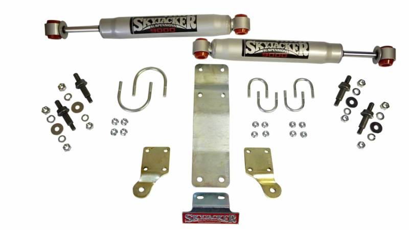 Skyjacker 2007-2017 Jeep Wrangler (JK/JKU) (Use w/ JK717TR) Dual Steering Damper Kit w/ 9000 Series 9206 Main Image