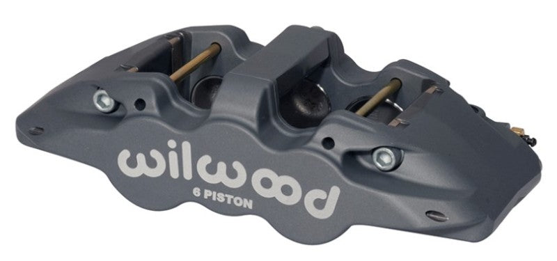 Wilwood Caliper-Aero6-R/H - Black Anodize (.80 Thk Pad), 1.62/1.12/1.12"