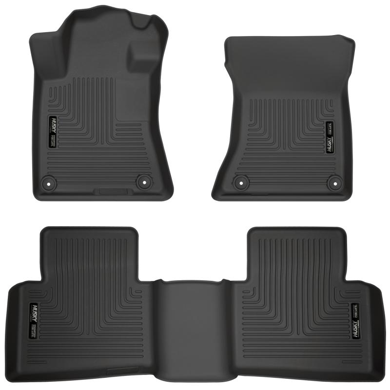 Husky Liners 2019-2020 Nissan Altima WeatherBeater Black Front & Second Seat Floor Liner 99381 Main Image