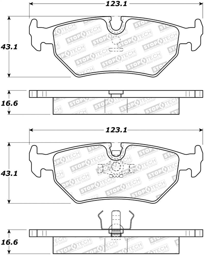 StopTech Street Brake Pads - Front 308.05170 Main Image