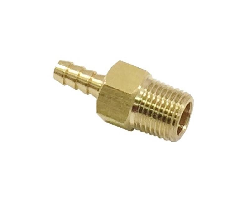 Torque Solution Brass 1/8 in NPT Fitting: Universal Straight Barb TS-NPT-18.SB Main Image