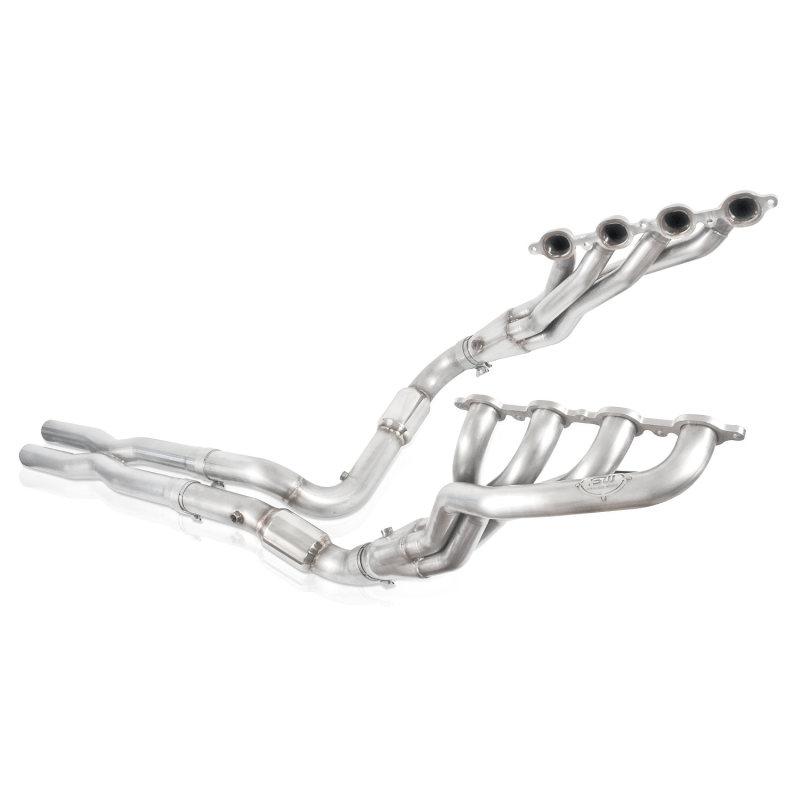 Stainless Works 2007-13 Chevy Silverado/GMC Sierra Headers 1-7/8in Primaries High-Flow Cats X-Pipe CT07HCAT Main Image